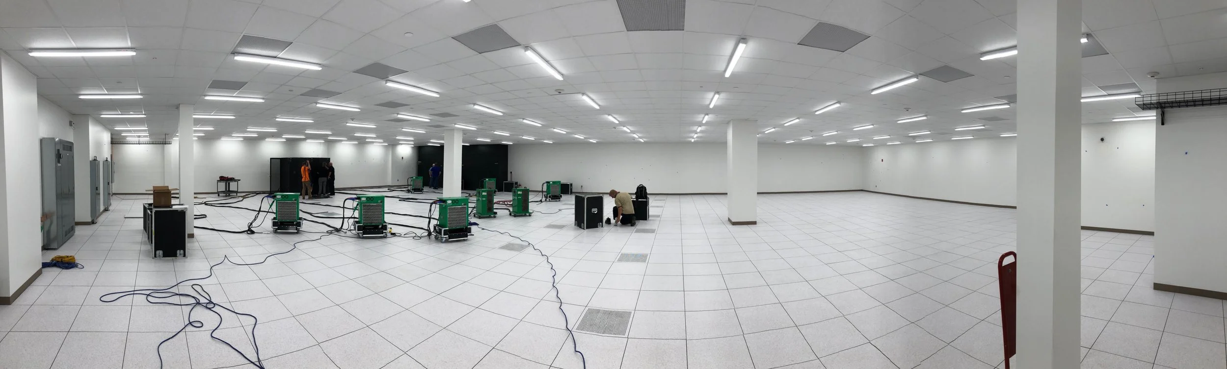 Week of August 5th - August 9th, 2019 800 kW of Resistive Load Banks installed for teting of UPS , PDU’s and Cooling. Suite tested to 110 % of design