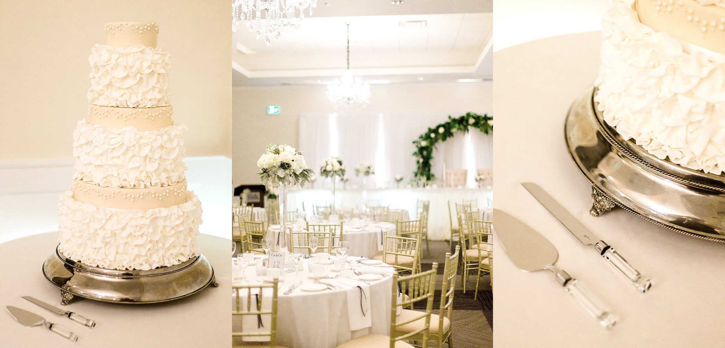 Reception decor and wedding cake inspiration | photographed by Toronto Ontario Wedding Photographer Keila Marie Photography