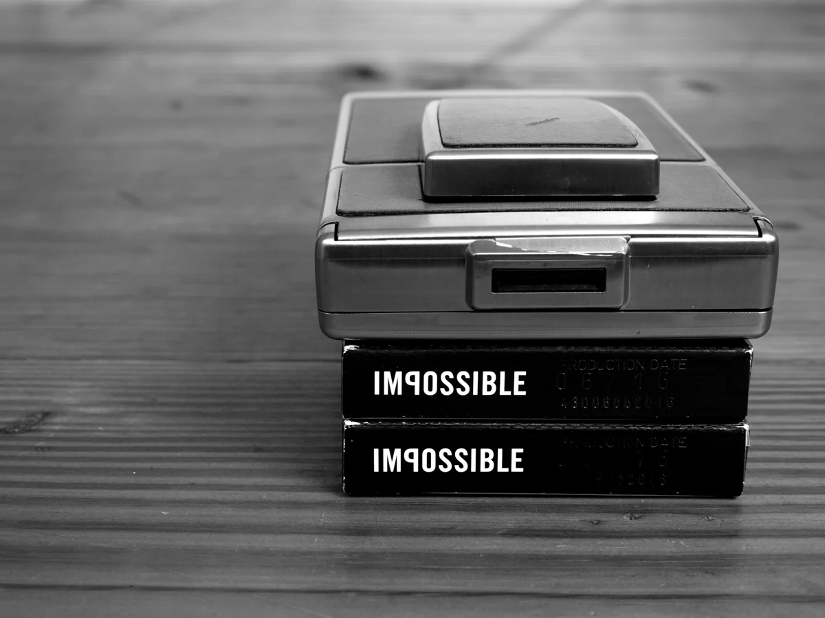 The SX-70 folds down to a very compact size.