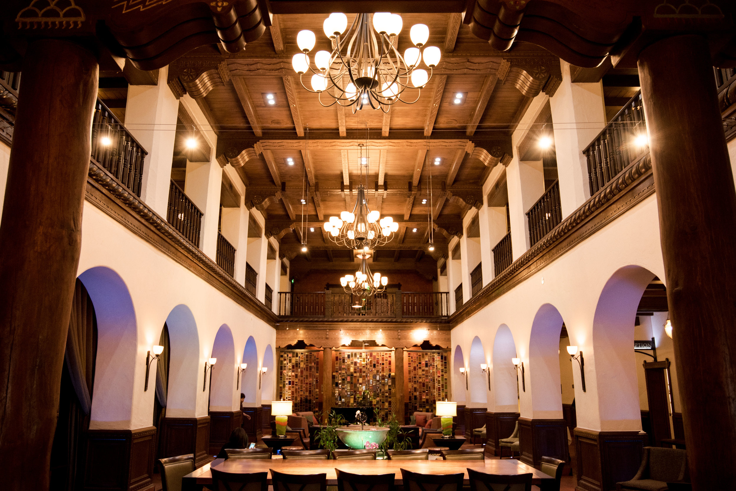 The lobby of the Andaluz