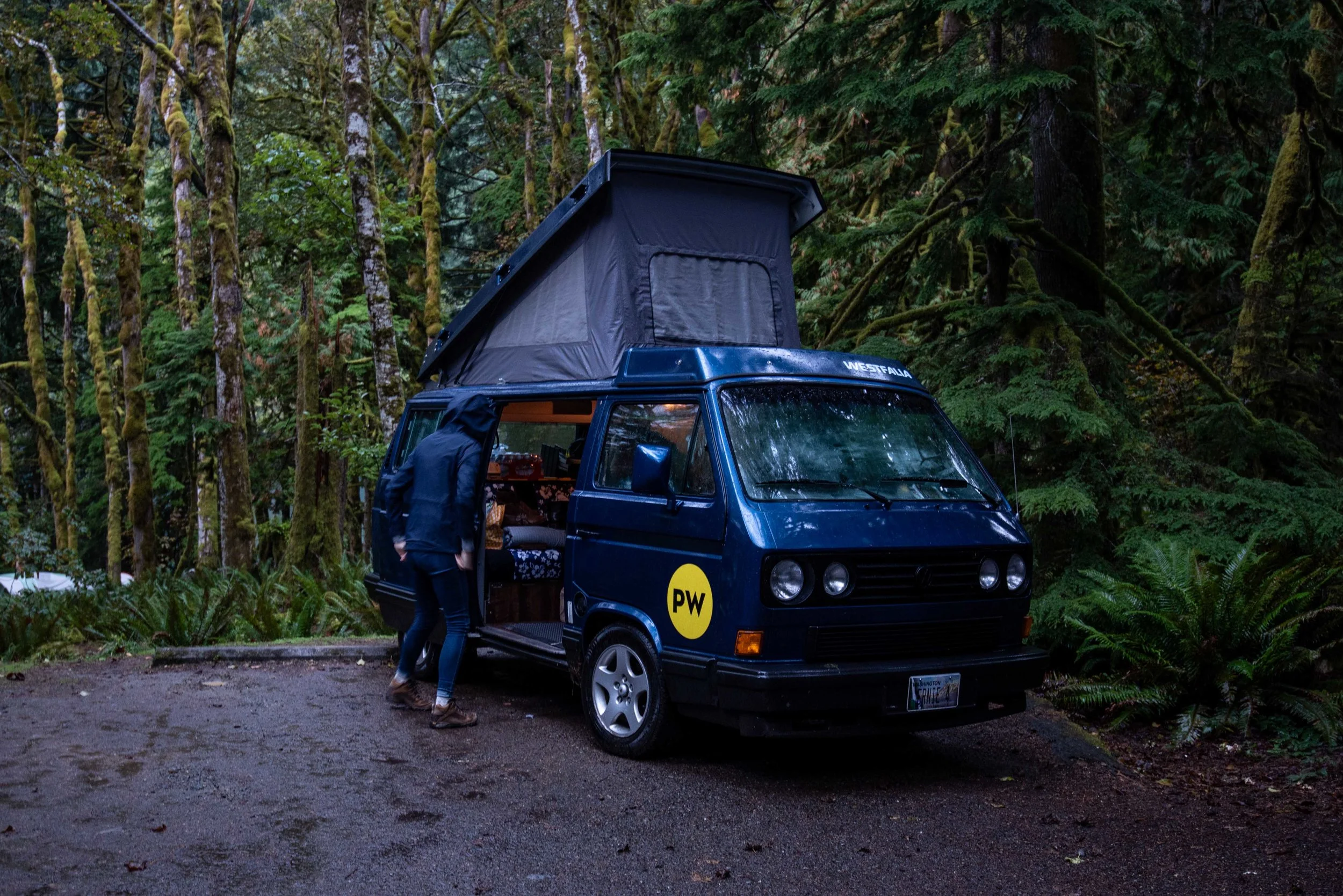 It poured the first night, making for a rough intro to van-life. But the weather was perfect the rest of the way.