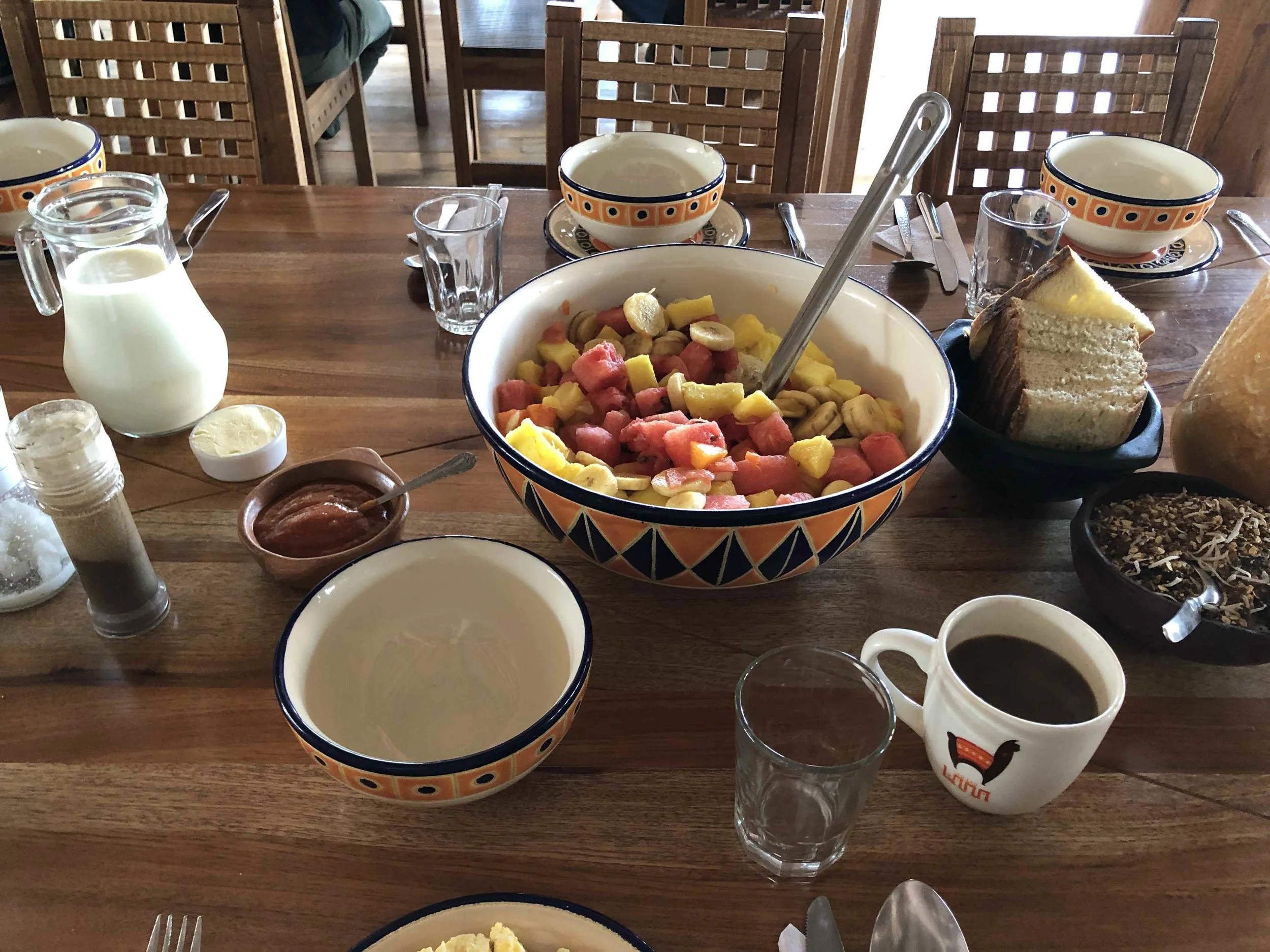 Breakfast was so good at Llullu Llama .