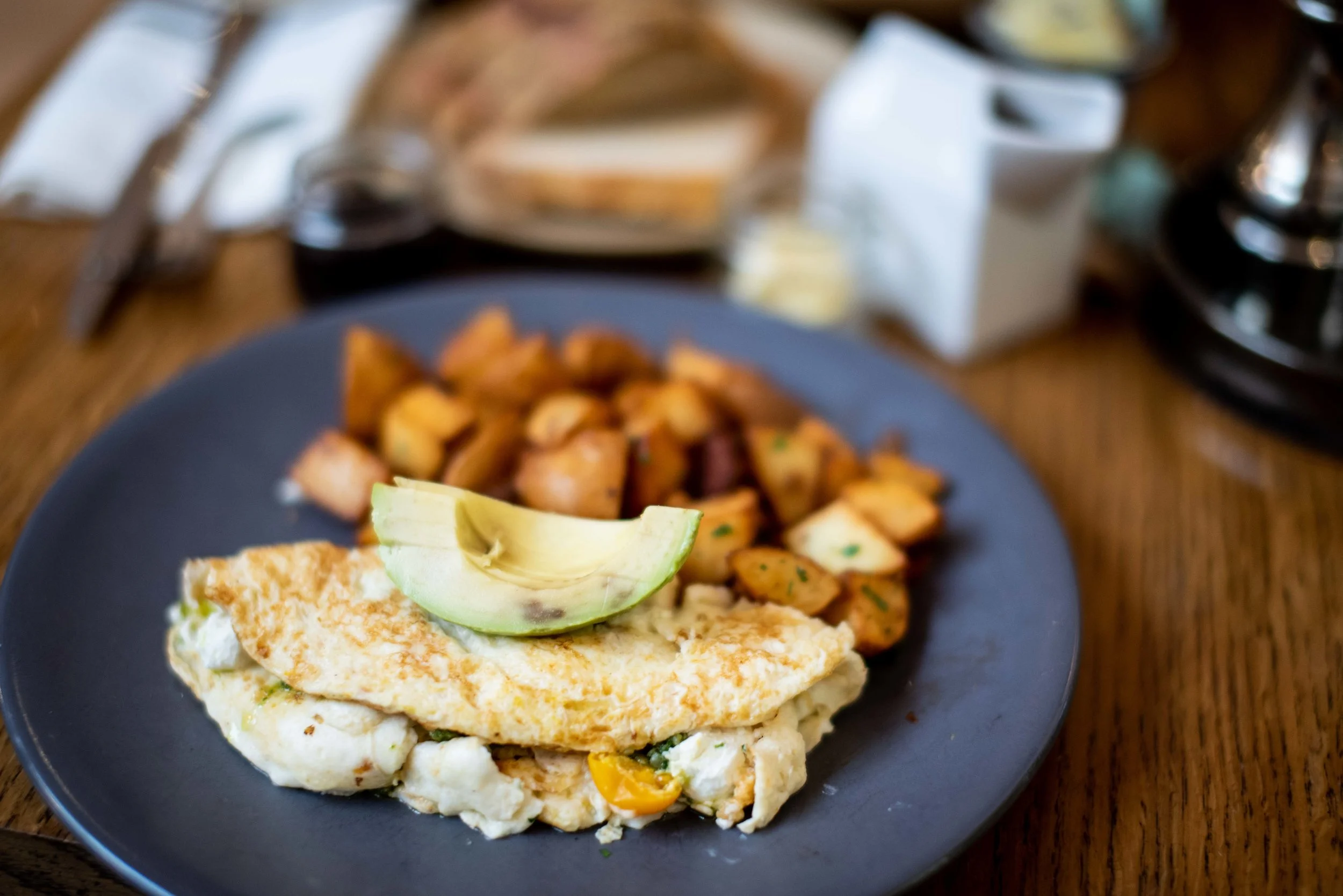 Egg white veggie omelet