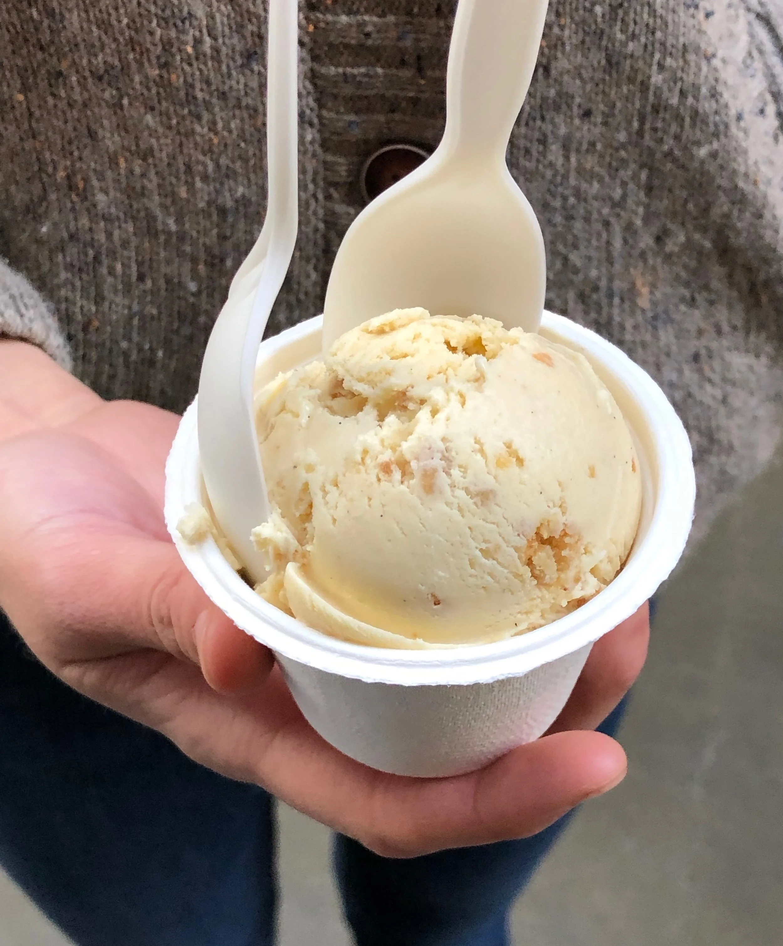 “Secret Breakfast” - Bourbon ice cream with with corn flakes