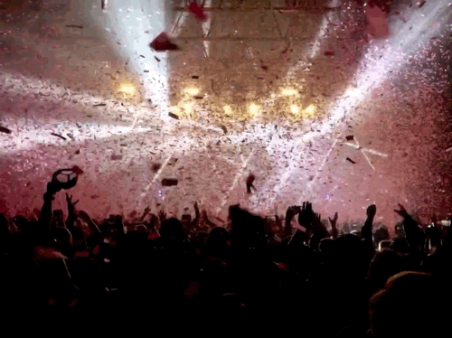Confetti drop.