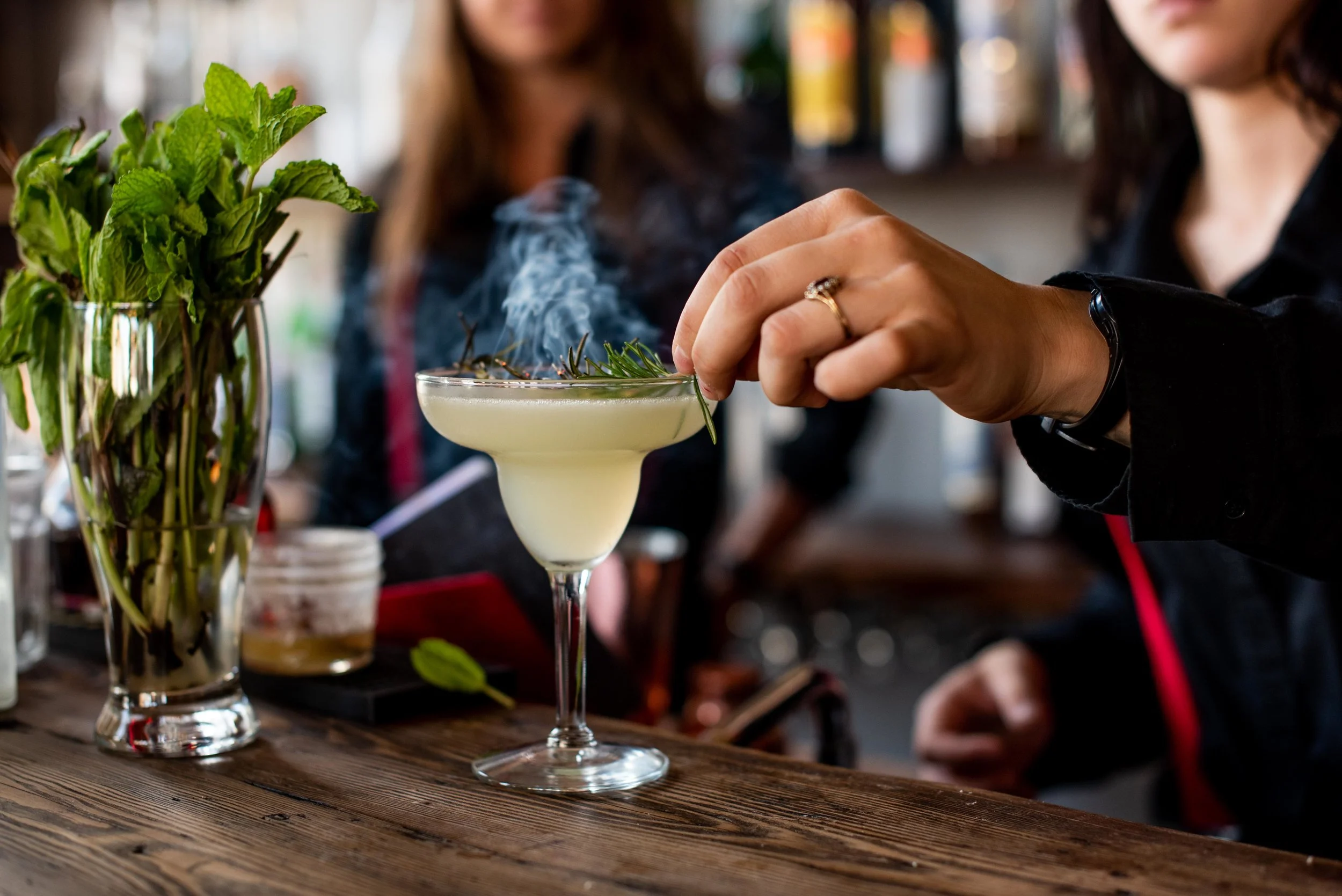 A smokey finish.