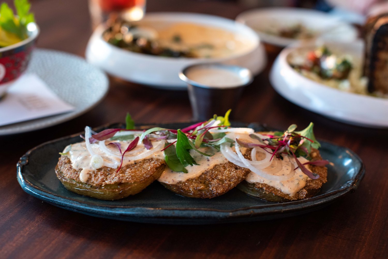 Fried green tomatoes.
