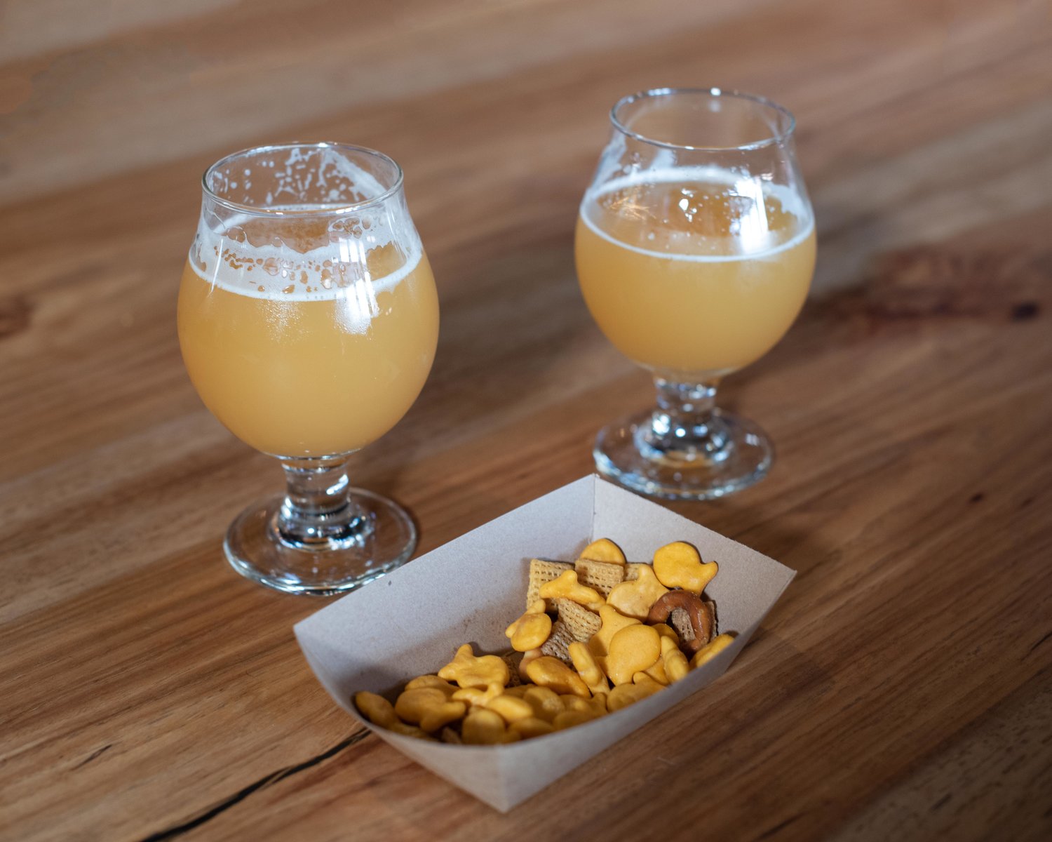 Their new “Jucee” beer and bar mix.