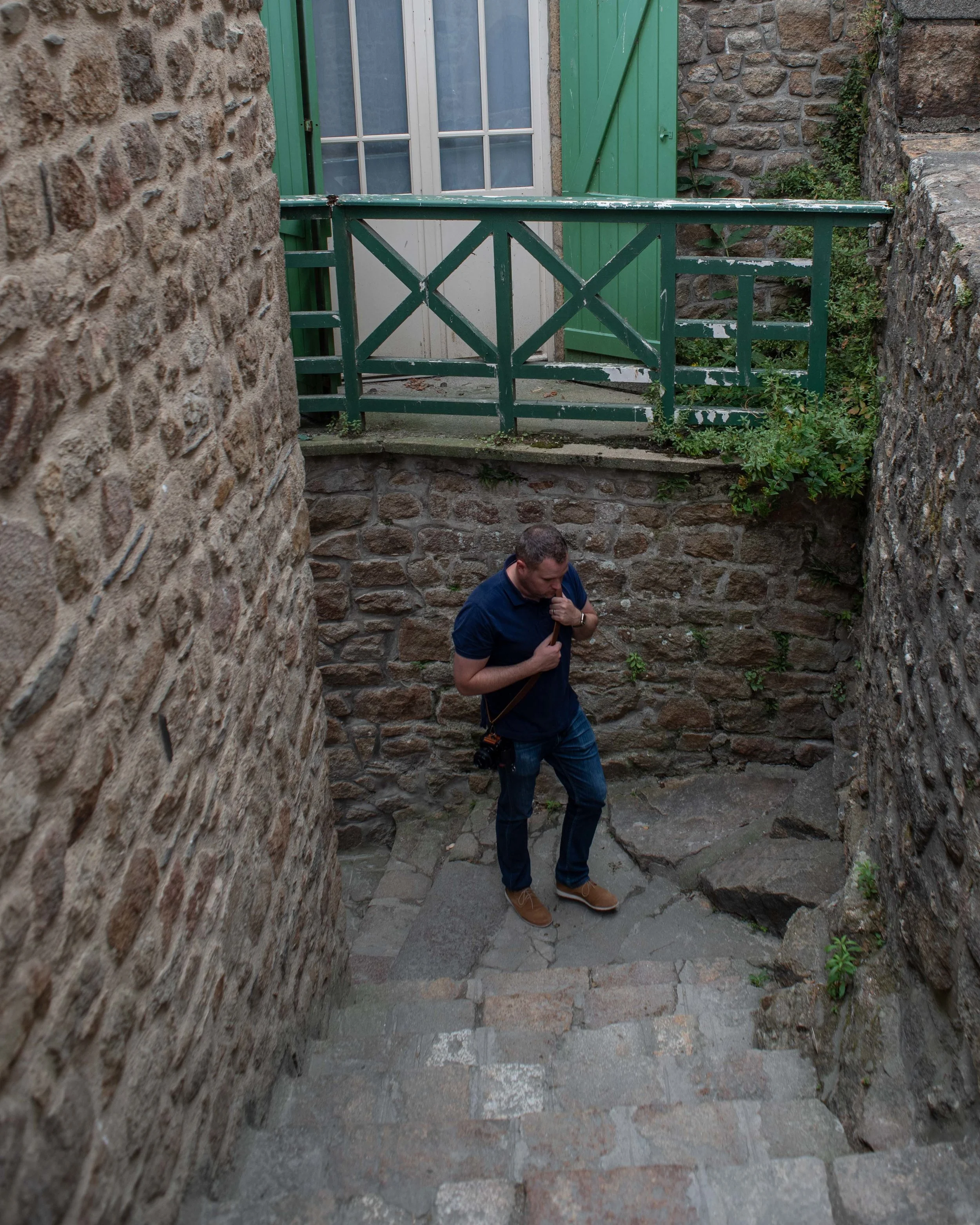 Stairs.
