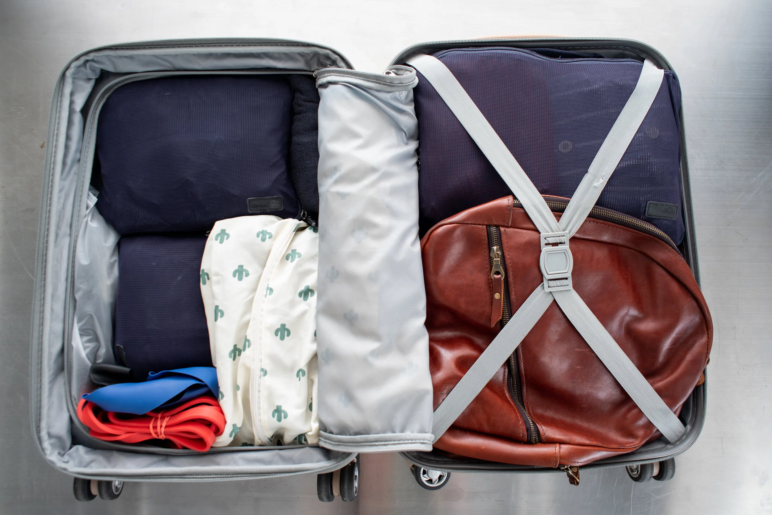 It all fits snuggly, with just enough room for my Uphill Aster bag on top.