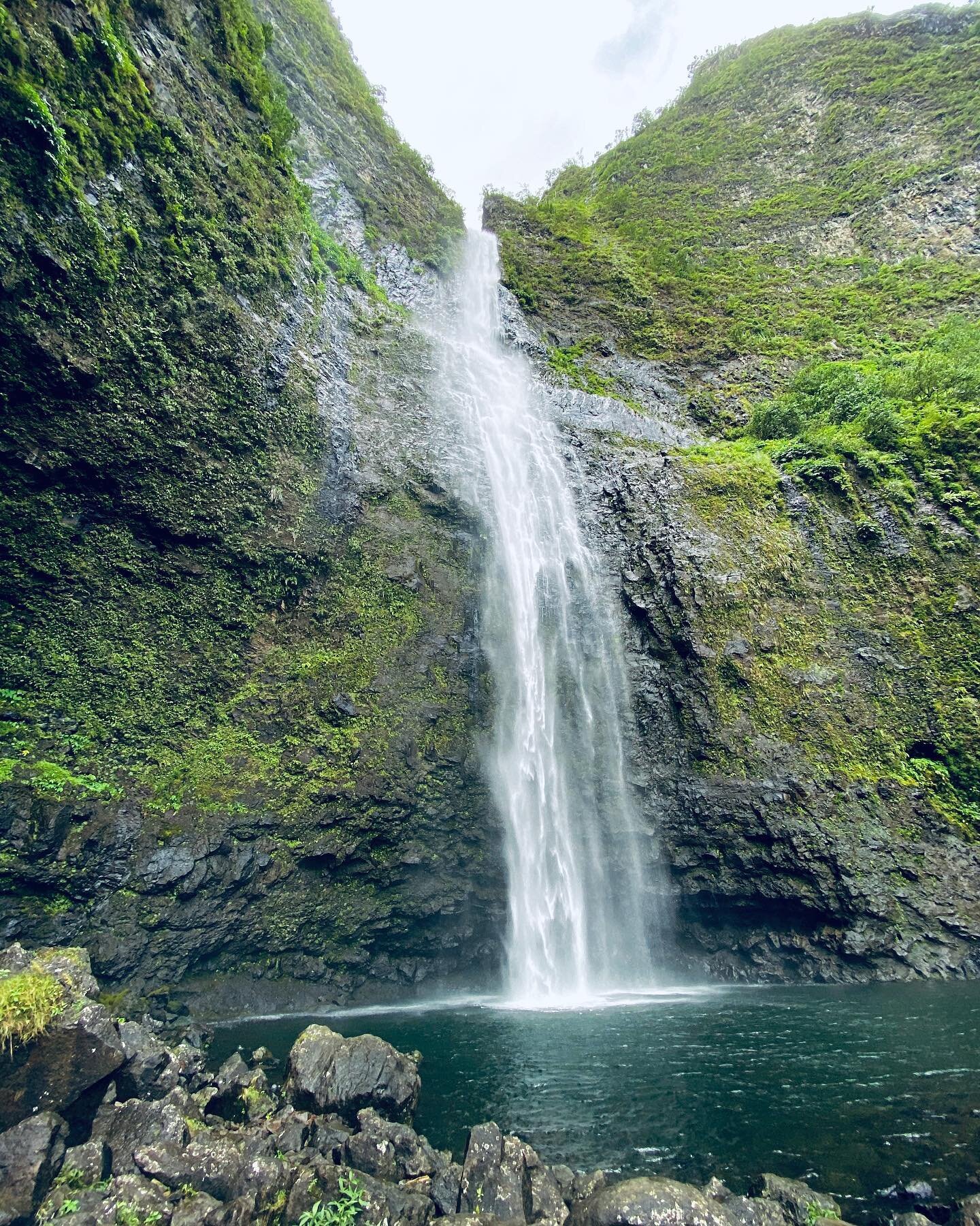 Hanakapiai Falls #kauai #hawaii #hike #hiking #adventure #waterfall #hanakapiaifalls #shotoniphone #nature #outdoor #kalalautrail #travel #vacation #explore #brothers #hikingadventures #earth #napalicoast #trail