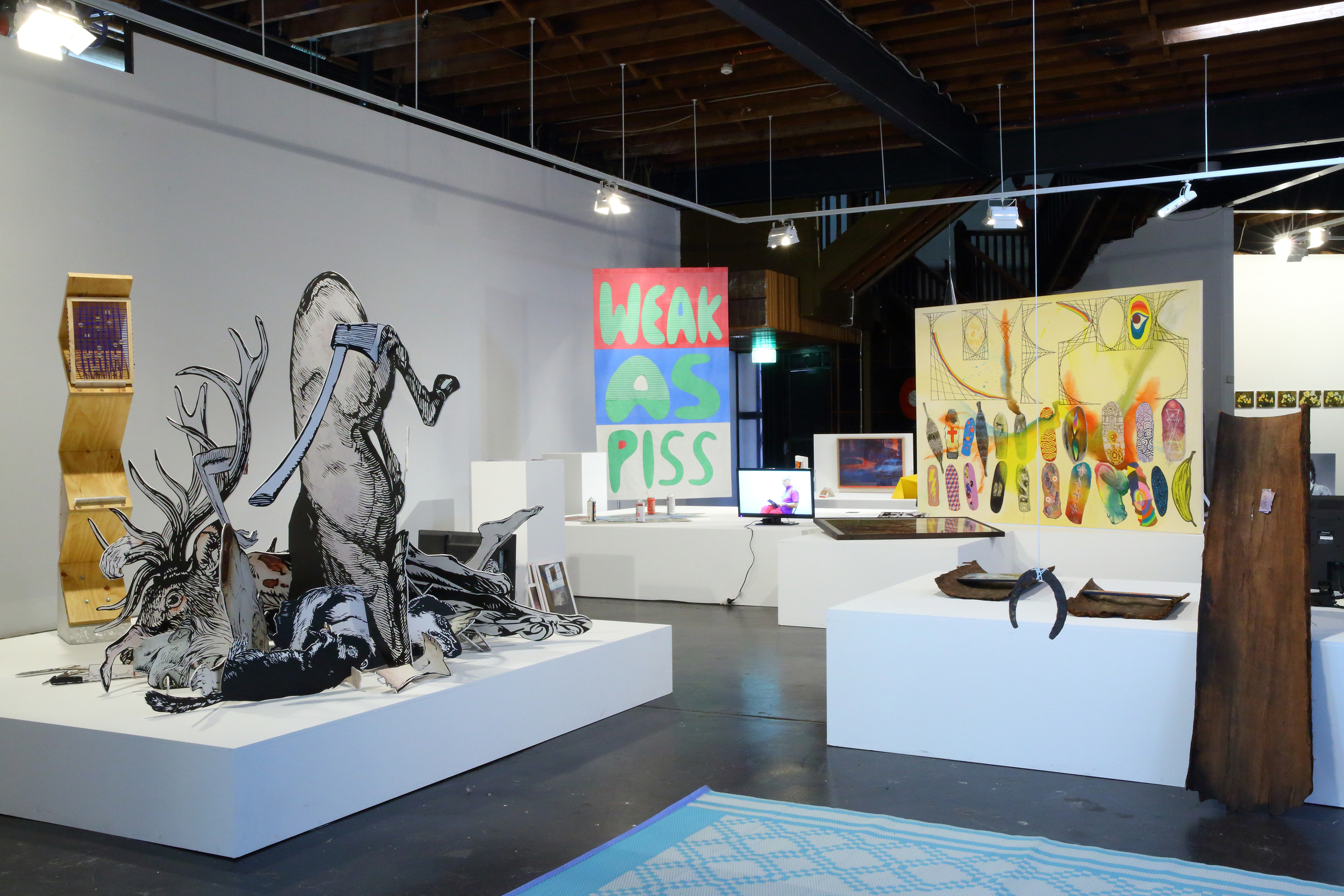   Dear Masato, all at once . VCA Margaret Lawrence Gallery, March 2014. Blair Trethowan, Geoff Newton, Art Workers Coalition, Jon Campbell, Howard Arkley, Amanda Marburg, Linda Marrinon, Ry Haskings, Andree Korpys and Markus Löffler, Sharon Goodwin, 