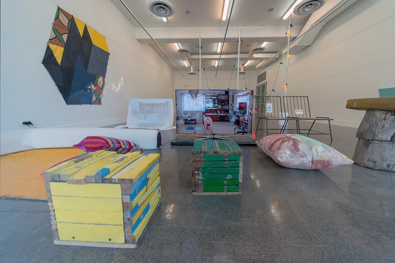 Support materials, soft furnishings , 2016. RMIT Project Space