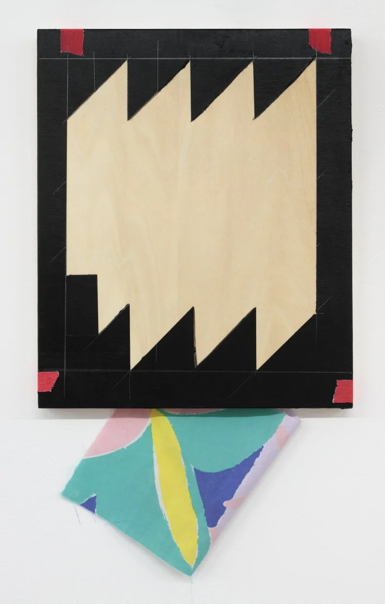  Untitled Furniture Painting (from &amp; for Jess with Alice's Done Rag) 2012   acrylic and pencil on ply, cotton    