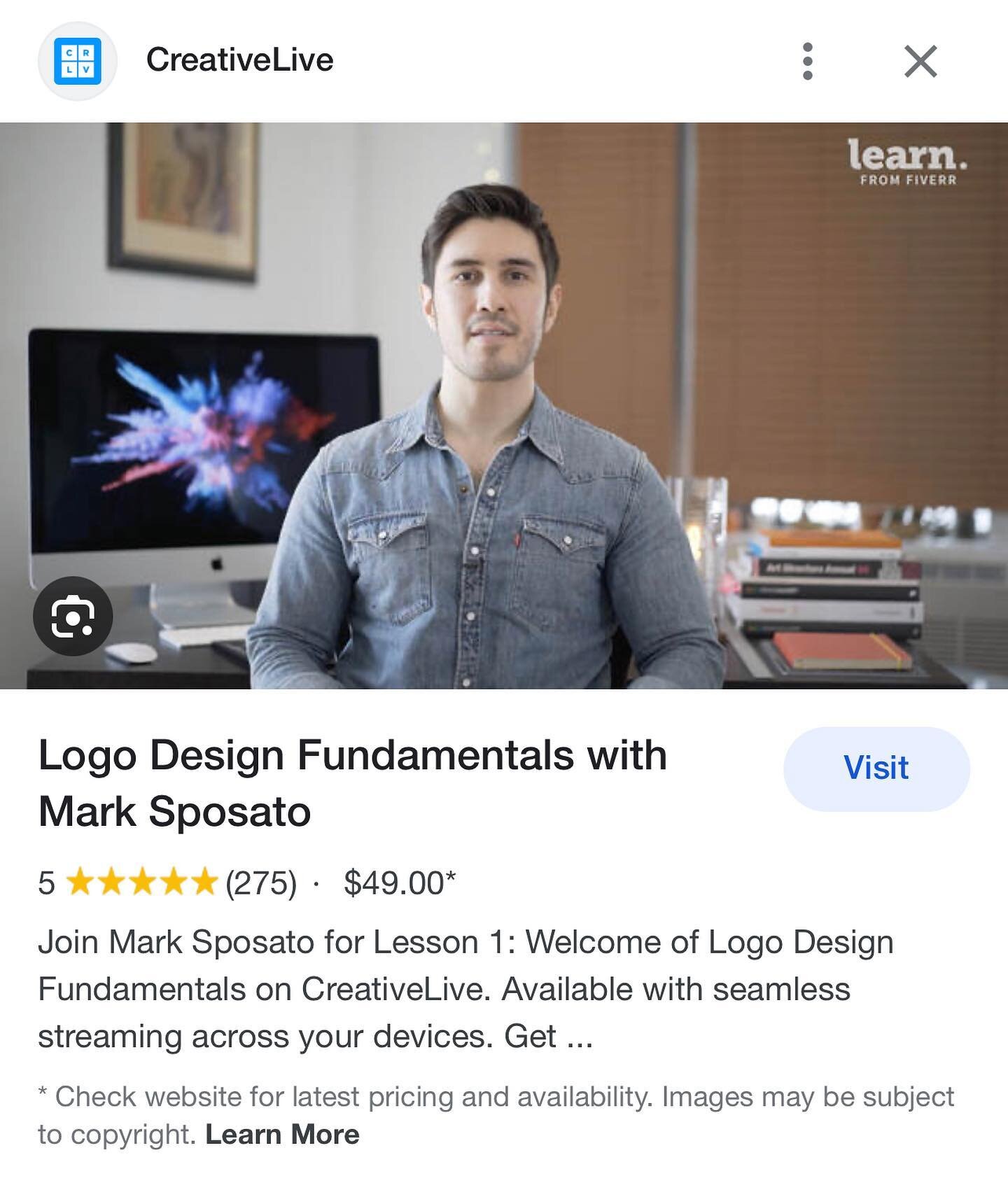 5/5 stars, out of 275 reviews 🥰

Guess my logo design class is a hit! Find out more on Creative Live or Learn from Fiverr

⭐️ ⭐️ ⭐️ ⭐️ ⭐️ 

LINK IN BIO

#logo #logodesign #logoclass #logolesson #logodesignclass #logocourse #logodesigncourse #onlinec