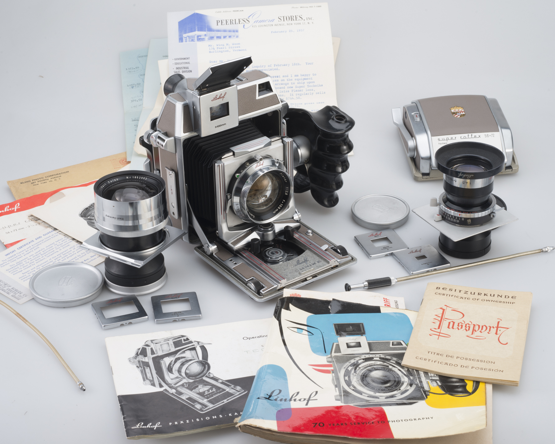 1958 Linhof Super Technika IV 6x9 100mm Planar 53mm Biogon Fully CLA Repaired Restored Laflex Camera Service Zeiss_003.jpg