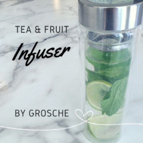 Lime + Mint in a Grosche Tea Infuser