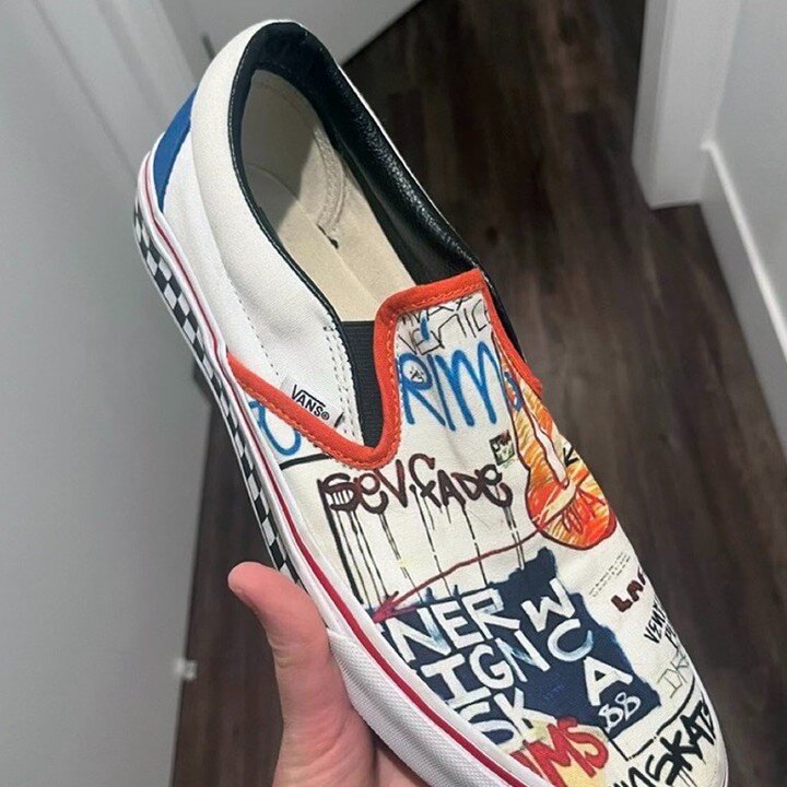 Inspired by our design of the Venice &lsquo;V&rsquo; Hotel and the graffiti mural created by @jbvision and @jbk_photos, our friend Kristen Swain created a custom pair of Vans that captures the unique art and culture of this vibrant community. One of 