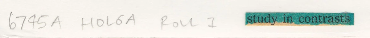 Title is found text, a sentence fragment taken out of context, pasted on the back, artist’s signature not shown.