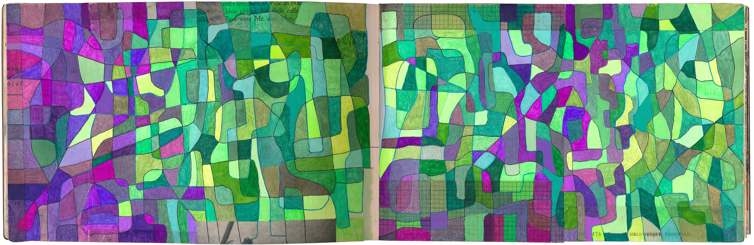 French Purples Greens (Composition 1)