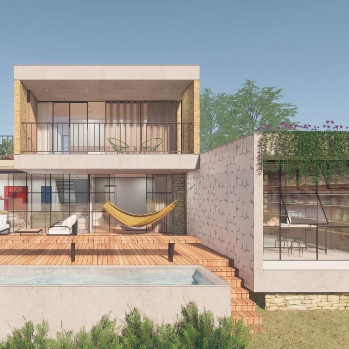 CASA COM INSPIRAÇÃO MEDITARRÂNEA EM BRUMADINHO-MG