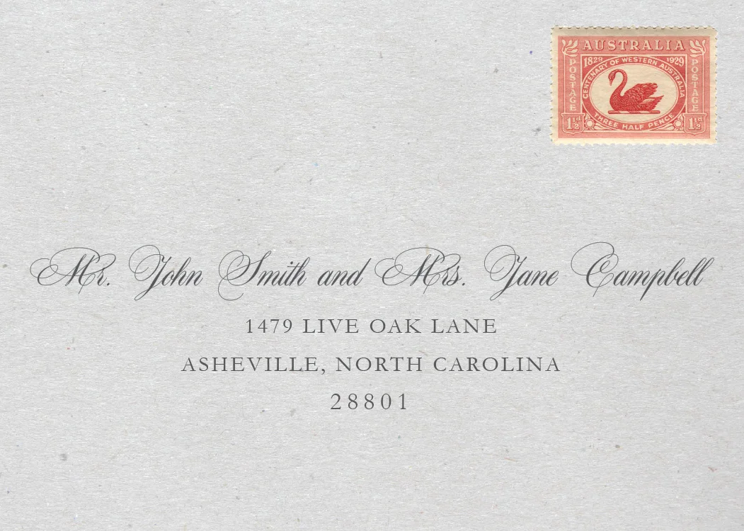 A Guide to Guest Addressing — Sable & Gray Paper Co. Custom