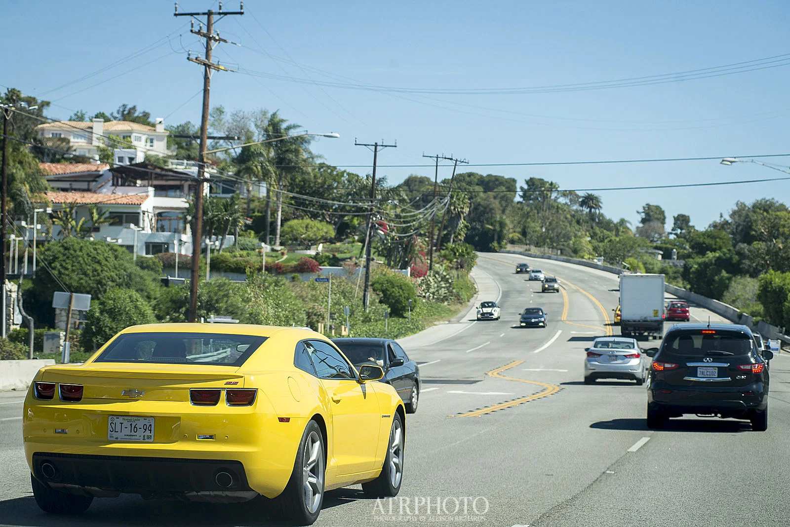 Driving along the PCH.