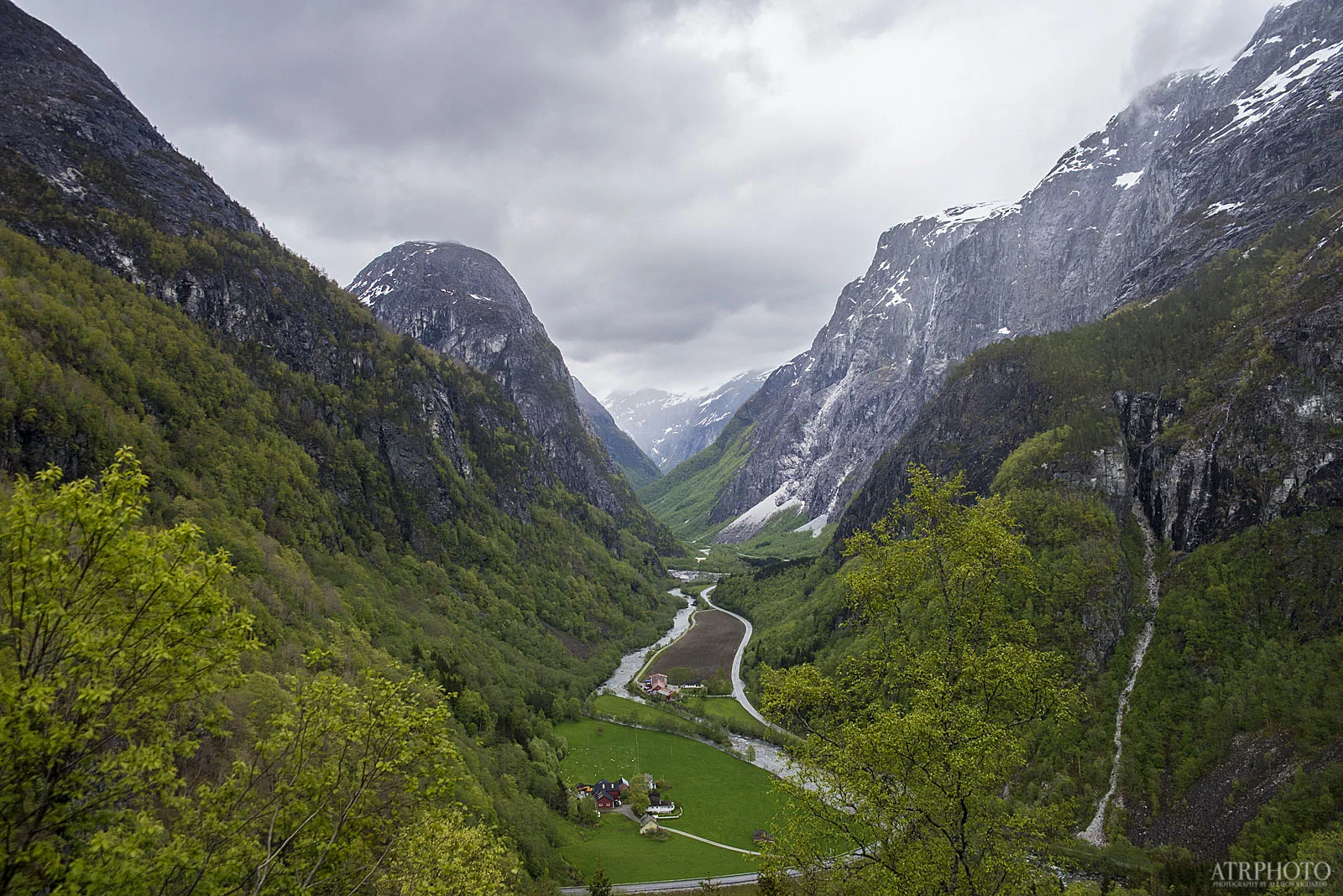 Gudvangen, along the hairpin-turn-ridden road.