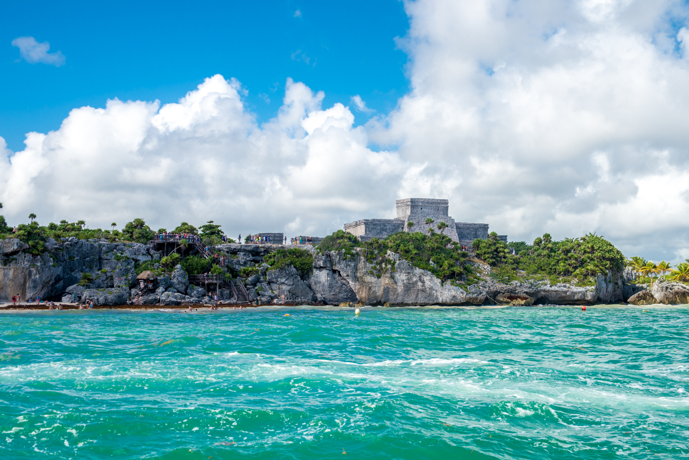El Castillo from the ocean