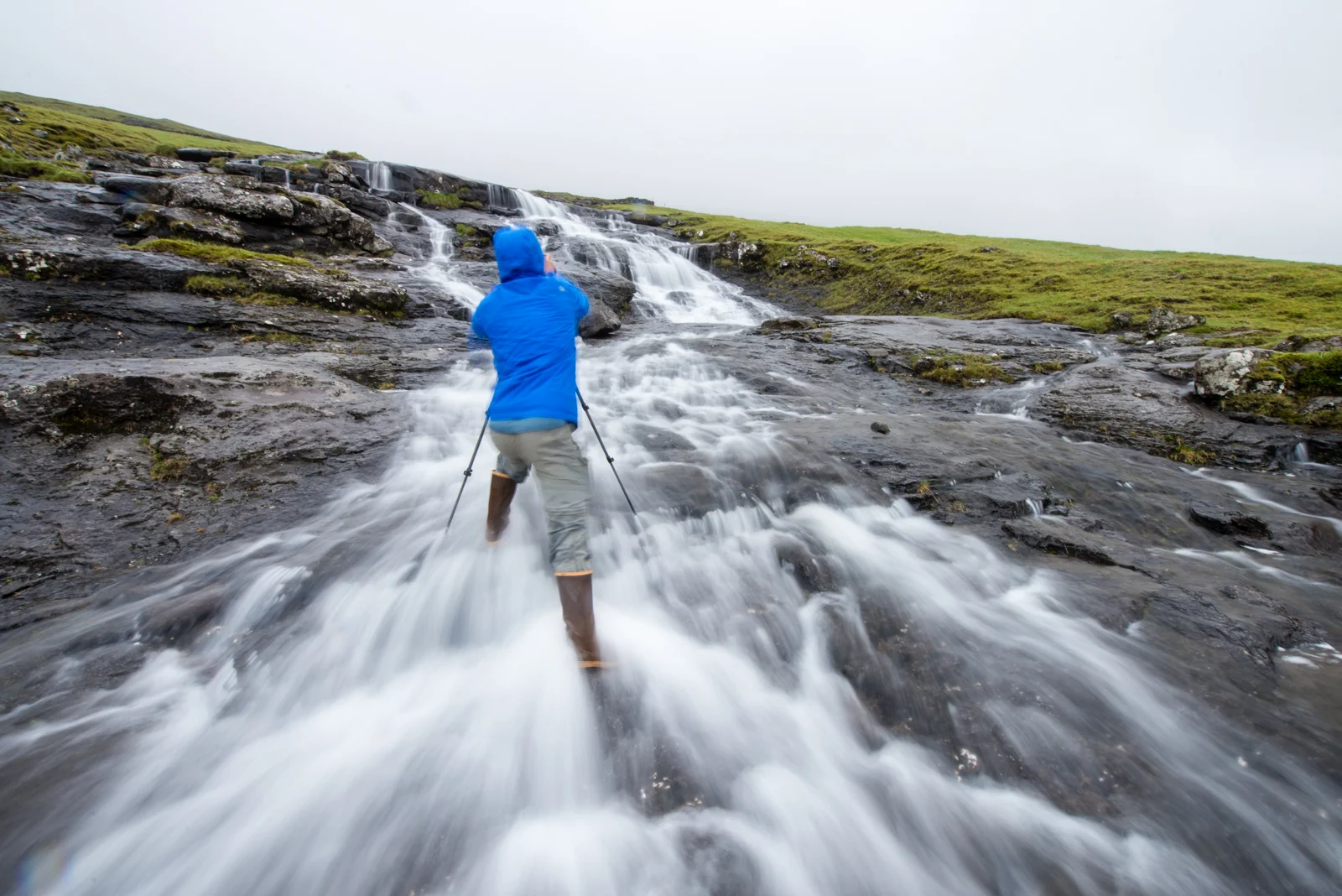 Paul immersing himself in the environment.