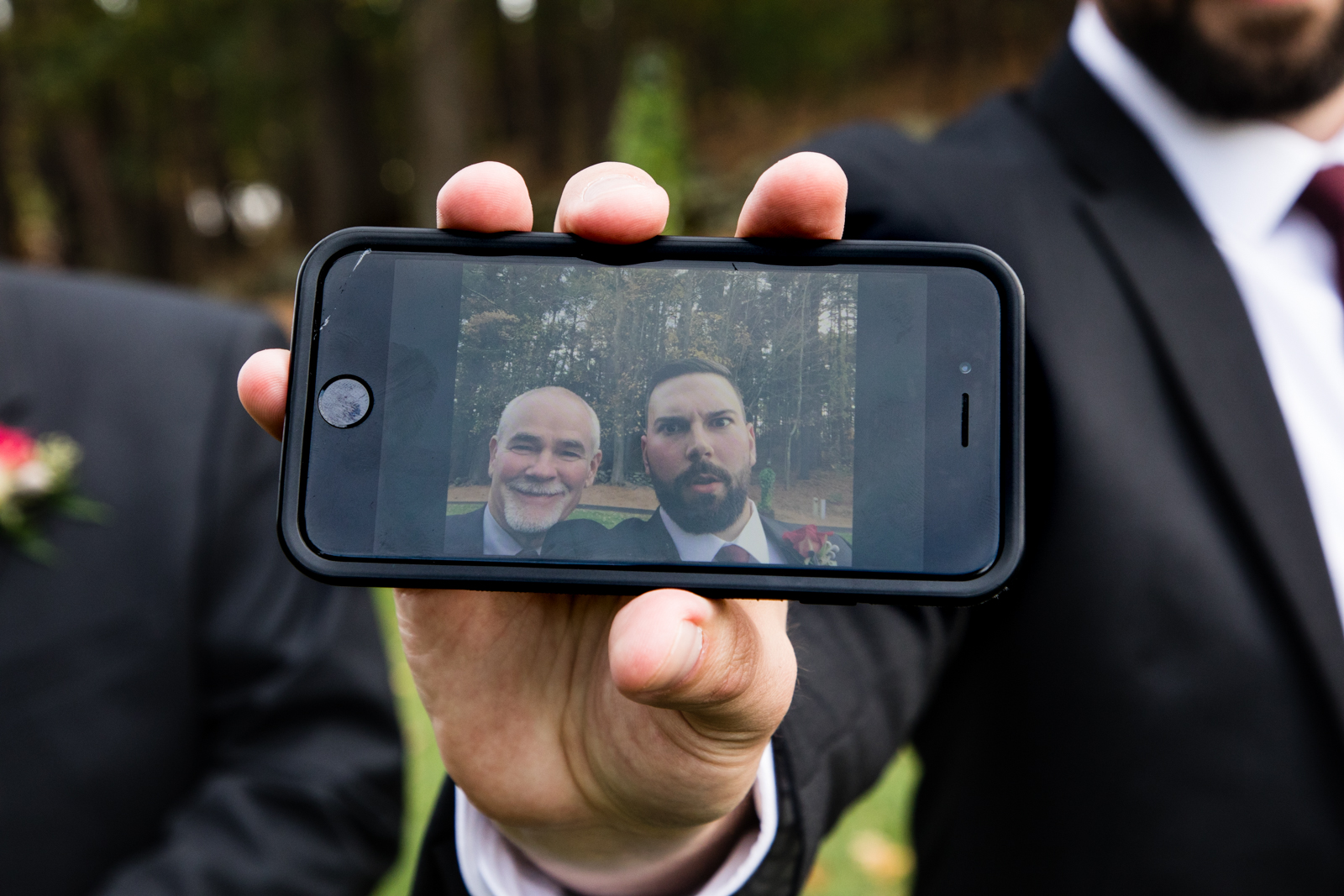My second shooter really captured the silliness of the groomsmen! Love the selfies shots.