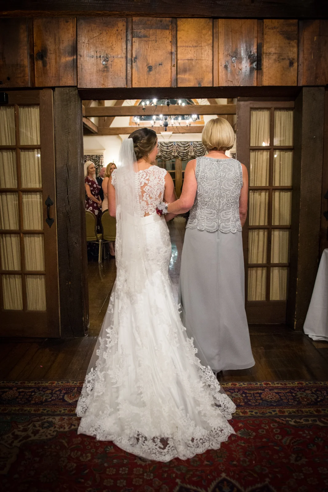 Getting ready to walk down the aisle