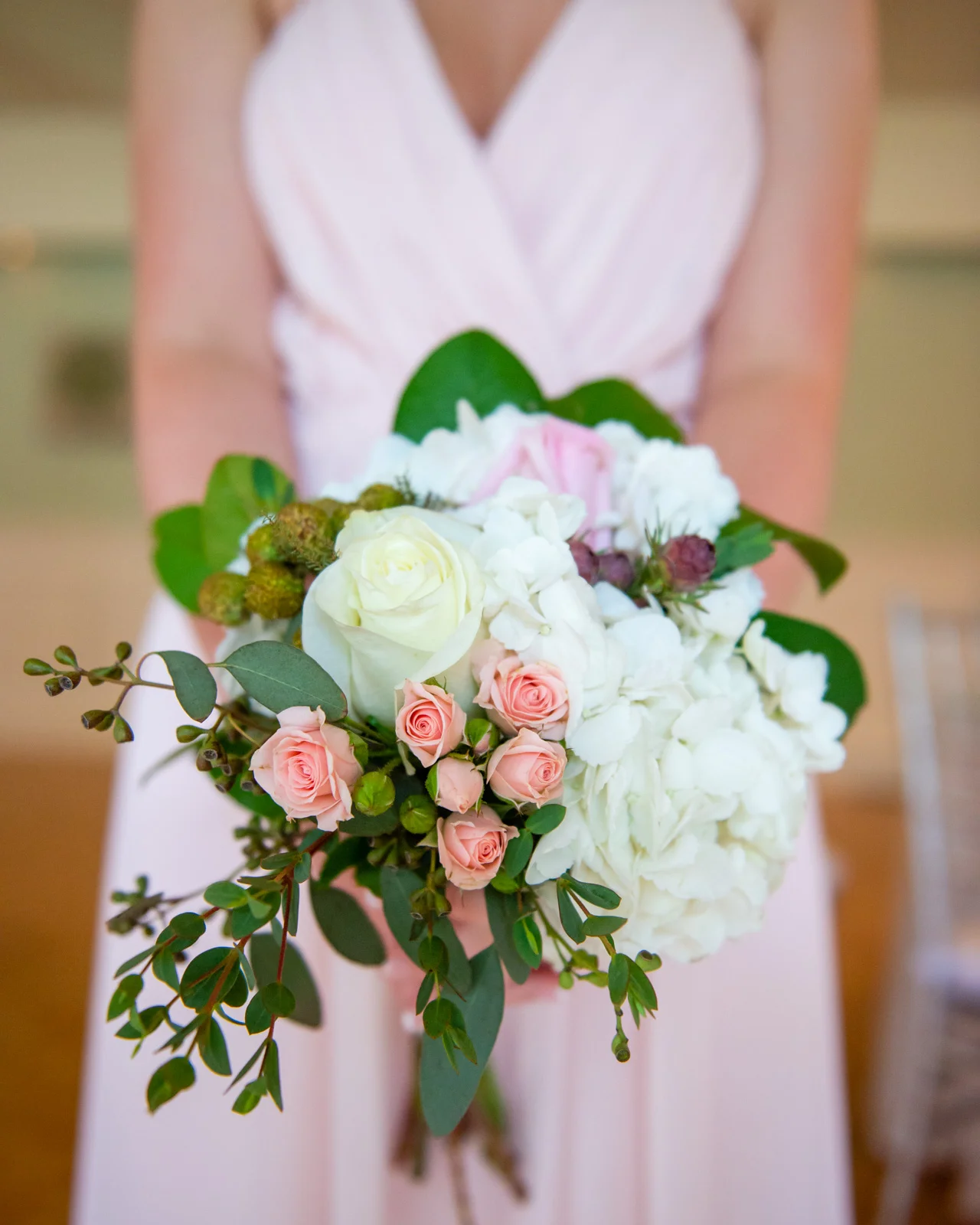 The bridesmaid bouquets