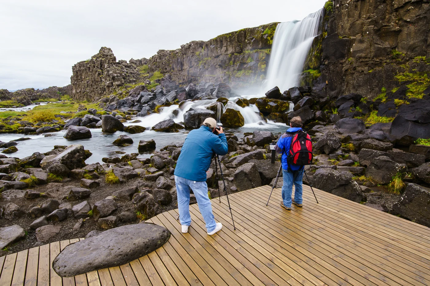 Hal and Rick at Oxararfoss.jpg
