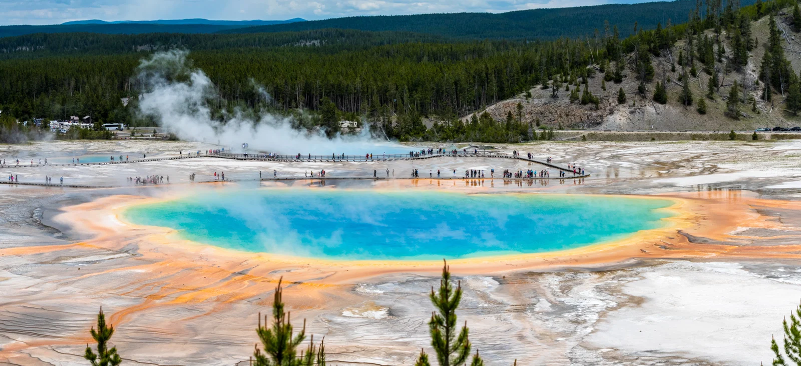 Grand Prismatic Spring from the Fairy Falls viewpoint