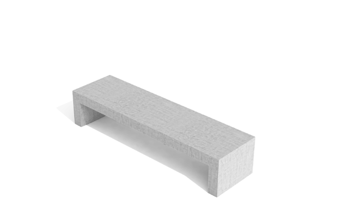 Banco Uno em concreto