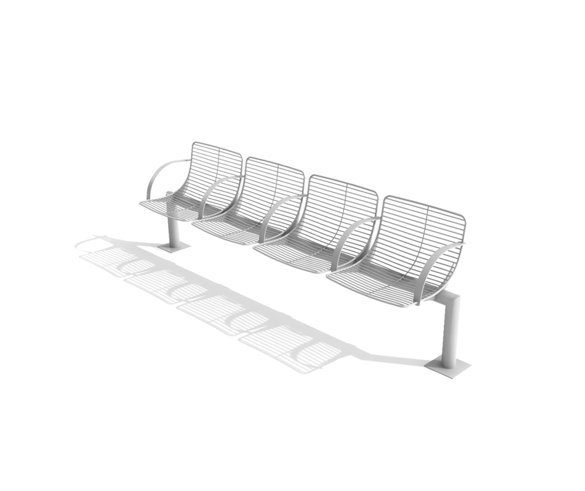 Banco Treno em aço