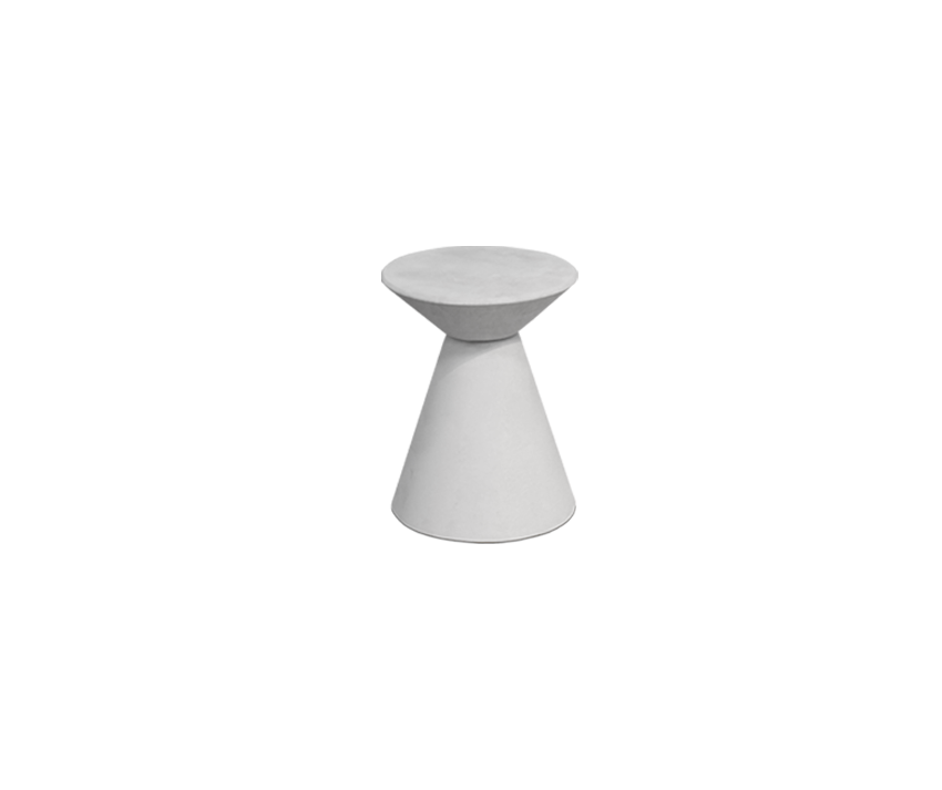 Mesa Ice Cream em concreto