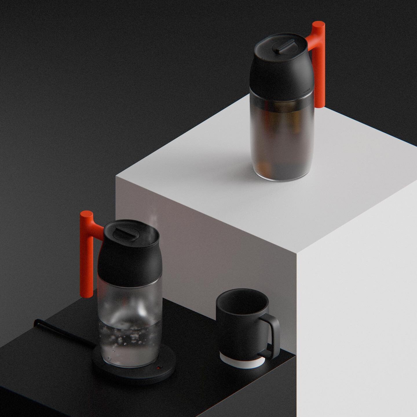 Geminii // a kettle for brewing hot or cold beverages
&bull;
Kettles are typically used to brew hot coffee and tea. But in the summer months many consumers prefer to drink ice coffee, ice tea, and cold brew. It seems silly to own multiple products ju