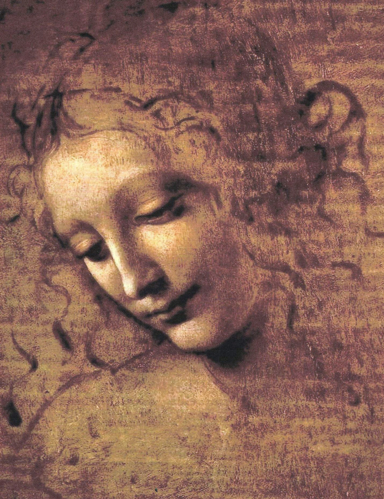  La Scapigliata  c. 1508  Oil on canvas  24.7 cm × 21 cm (9.7 in × 8.3 in)  Galleria nazionale di Parma 