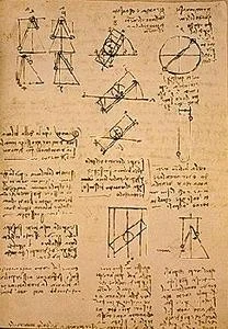 Studies of the equilibrium of bodies on the balance.