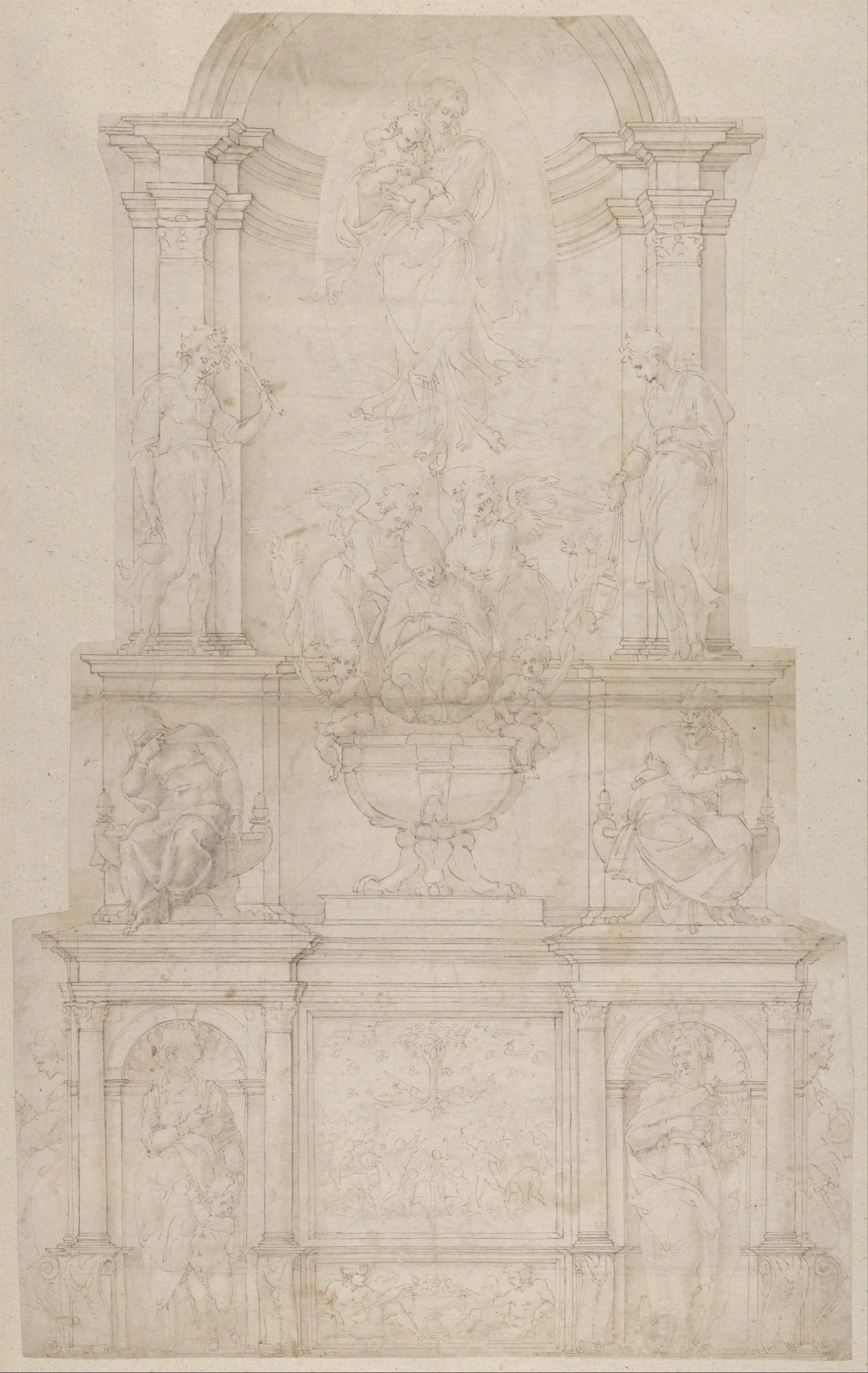 Design for the Tomb of Pope Julius II della Rovere Michelangelo Buonarroti 1505–6