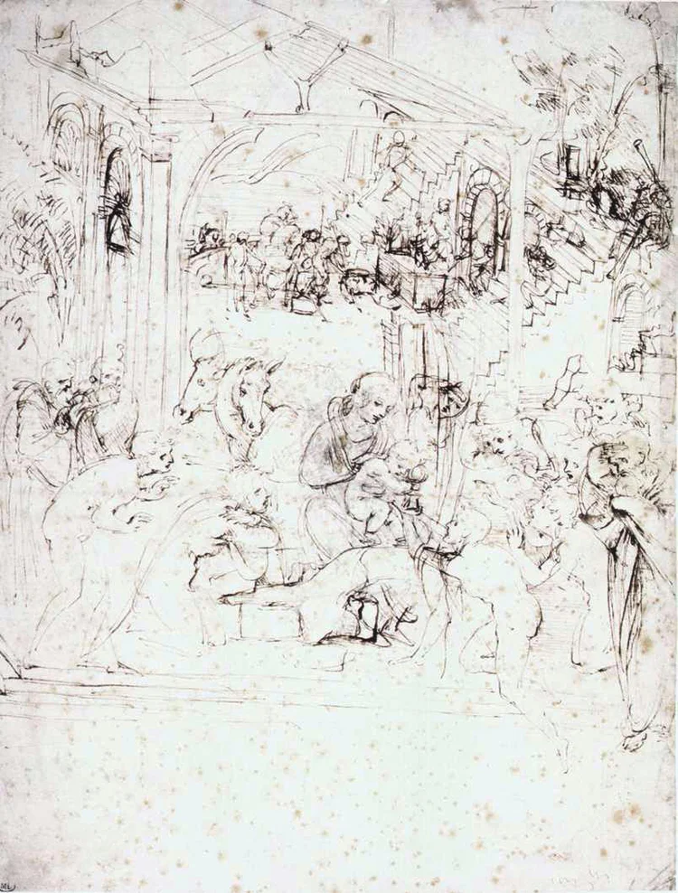 Leonardo-da-Vinci---Drawings---Symbolic- Magi Perspective study 2.jpg