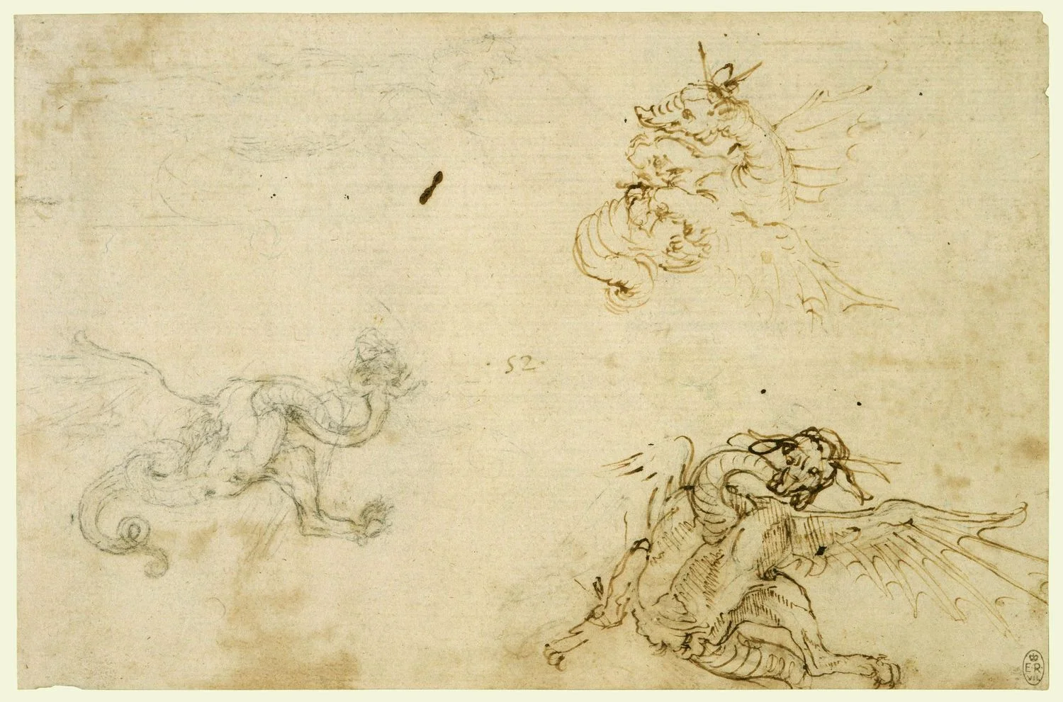 Leonardo da Vinci - Drawings - Animals - Dragons.jpg