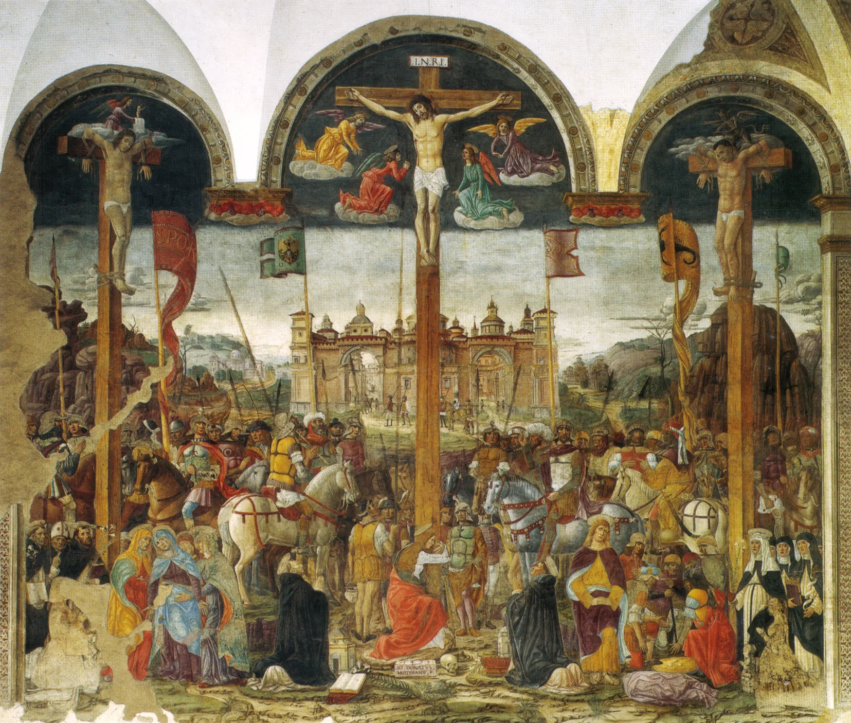 This is the painting opposite to Leonardo's in the church. 