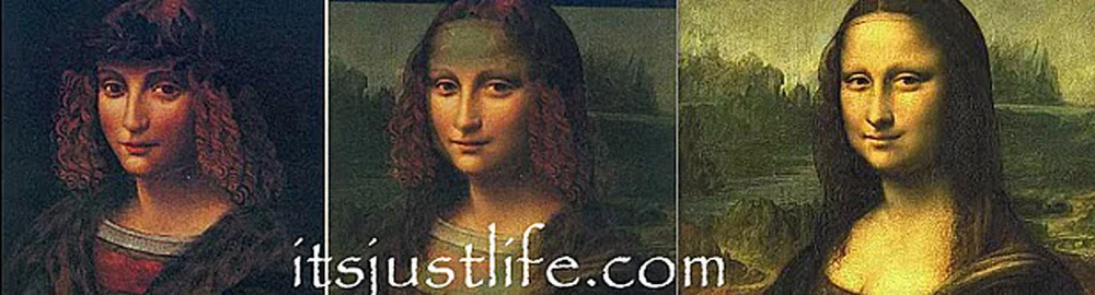 Portrait of Salai combined with the Mona Lisa