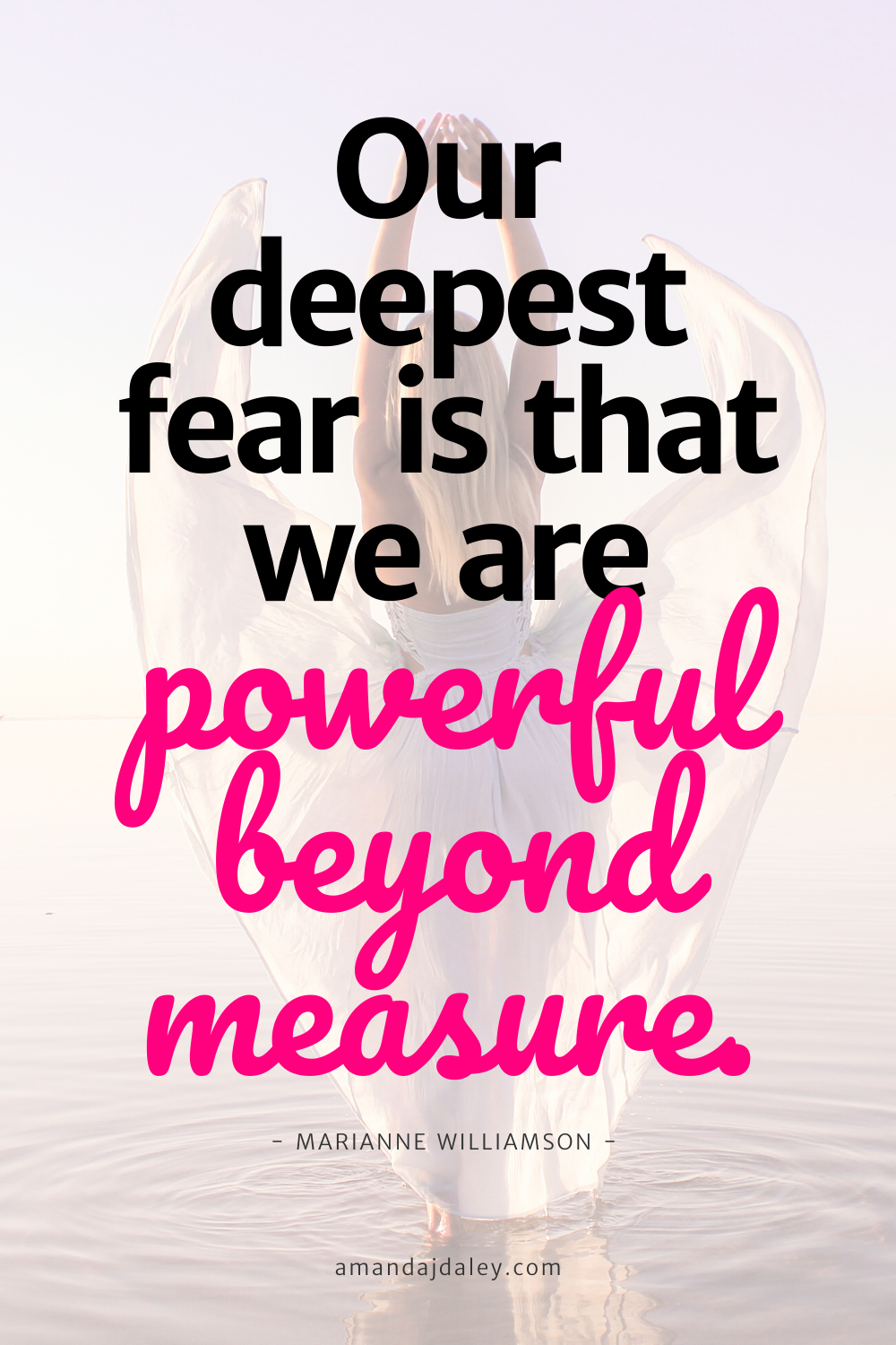 Motivational quote for female entrepreneurs - powerful beyond measure - Marianne Williamson.png