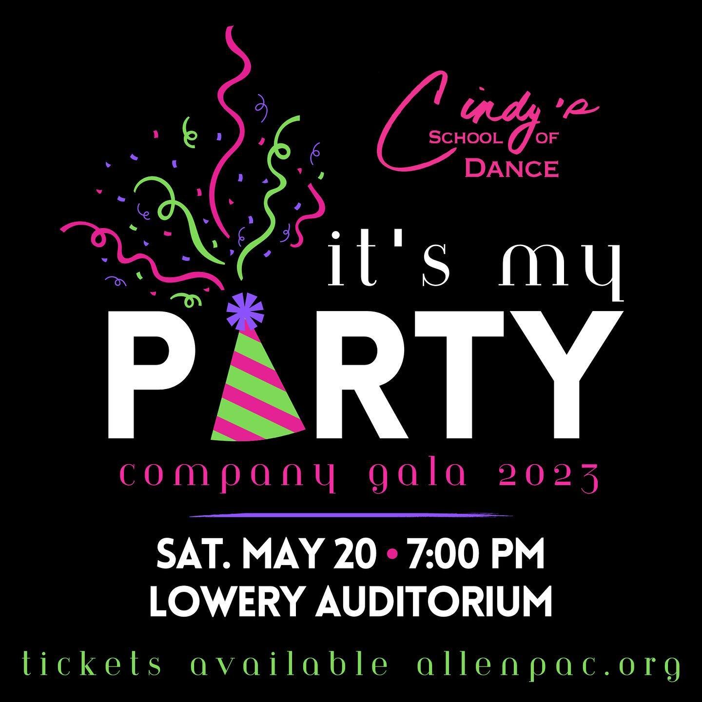 It&rsquo;s Gala Time! Come support our Company Dancers in their annual show and see all their routines from the year in one night. #dancecompany #danceshow #dancegala #csodcompany #csodprepcompany #csoddancers #idanceatcindys #csodyear43 #dancestudio