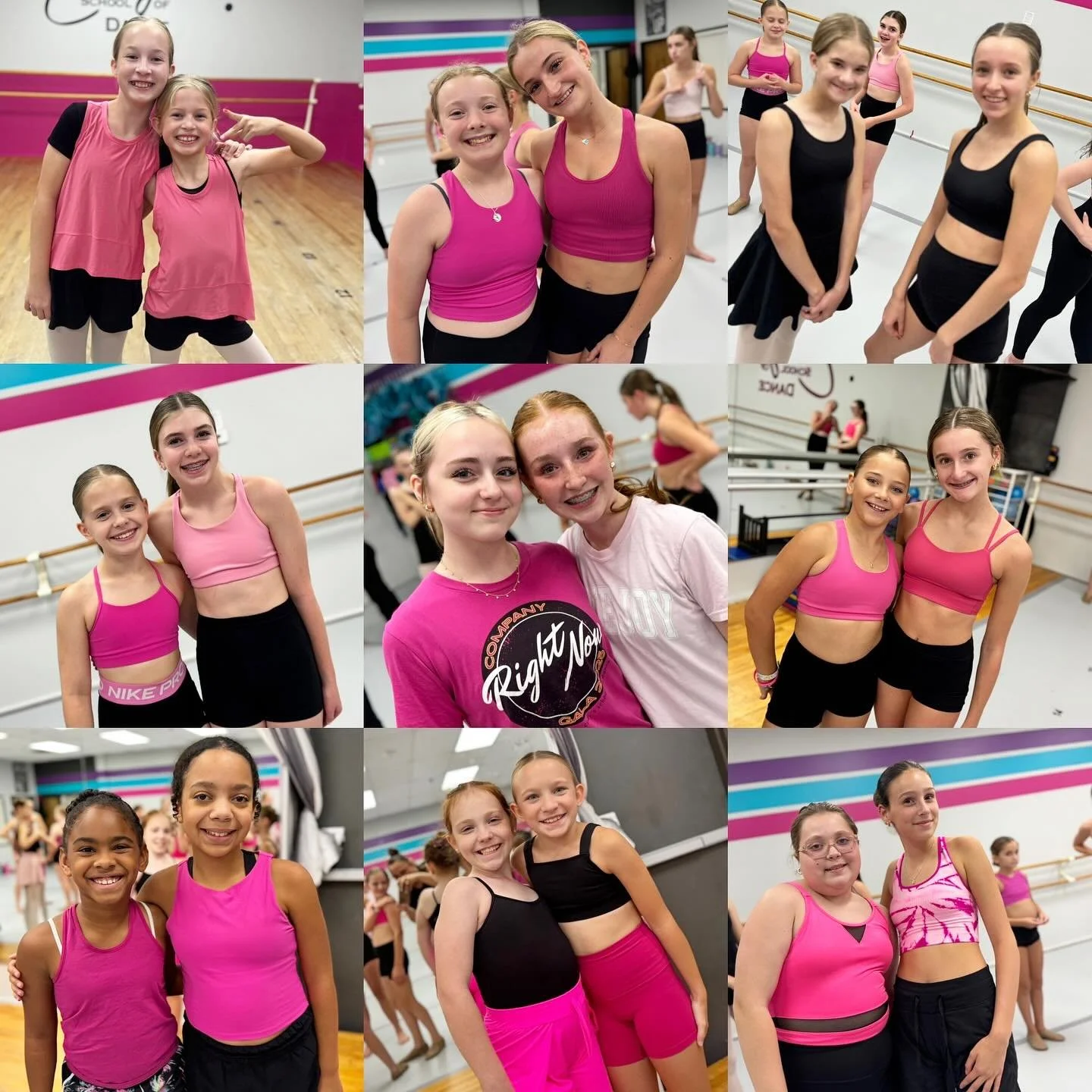 It was Pink &amp; Black Out Spirit Night for our Company Dancers on Tuesday! 🩷🖤🩷🖤