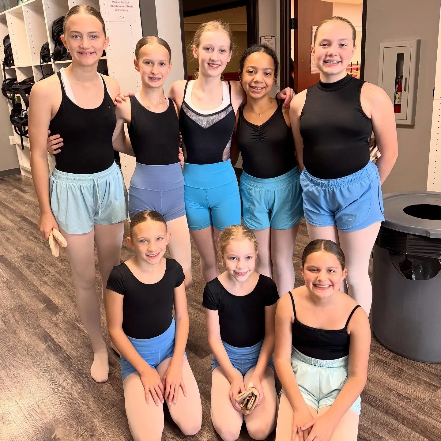 It&rsquo;s always fun when you accidentally dress like your friends! 🩵🖤 #dancetwins